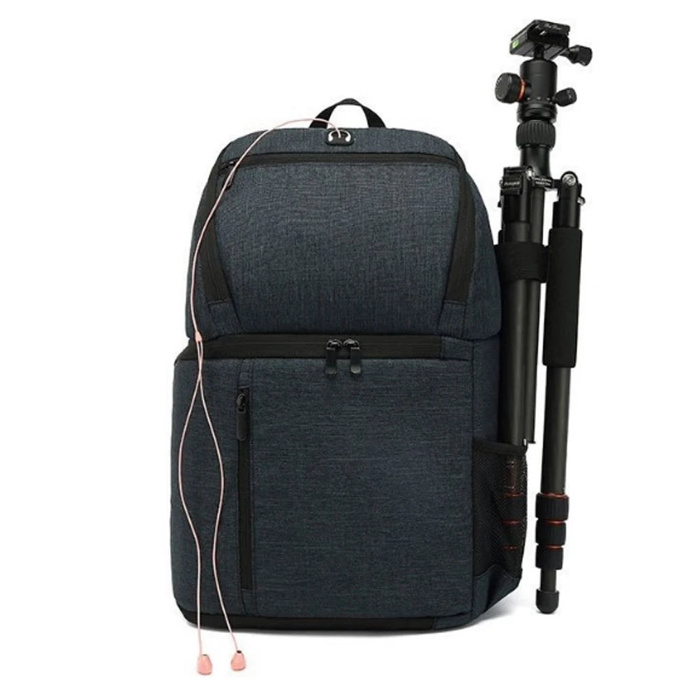 Waterproof DSLR Camera Bag Backpack With Charging Earphone Hole Outdoor Photo Bag for Canon Nikon Laptop Tripod Video Lens Bag