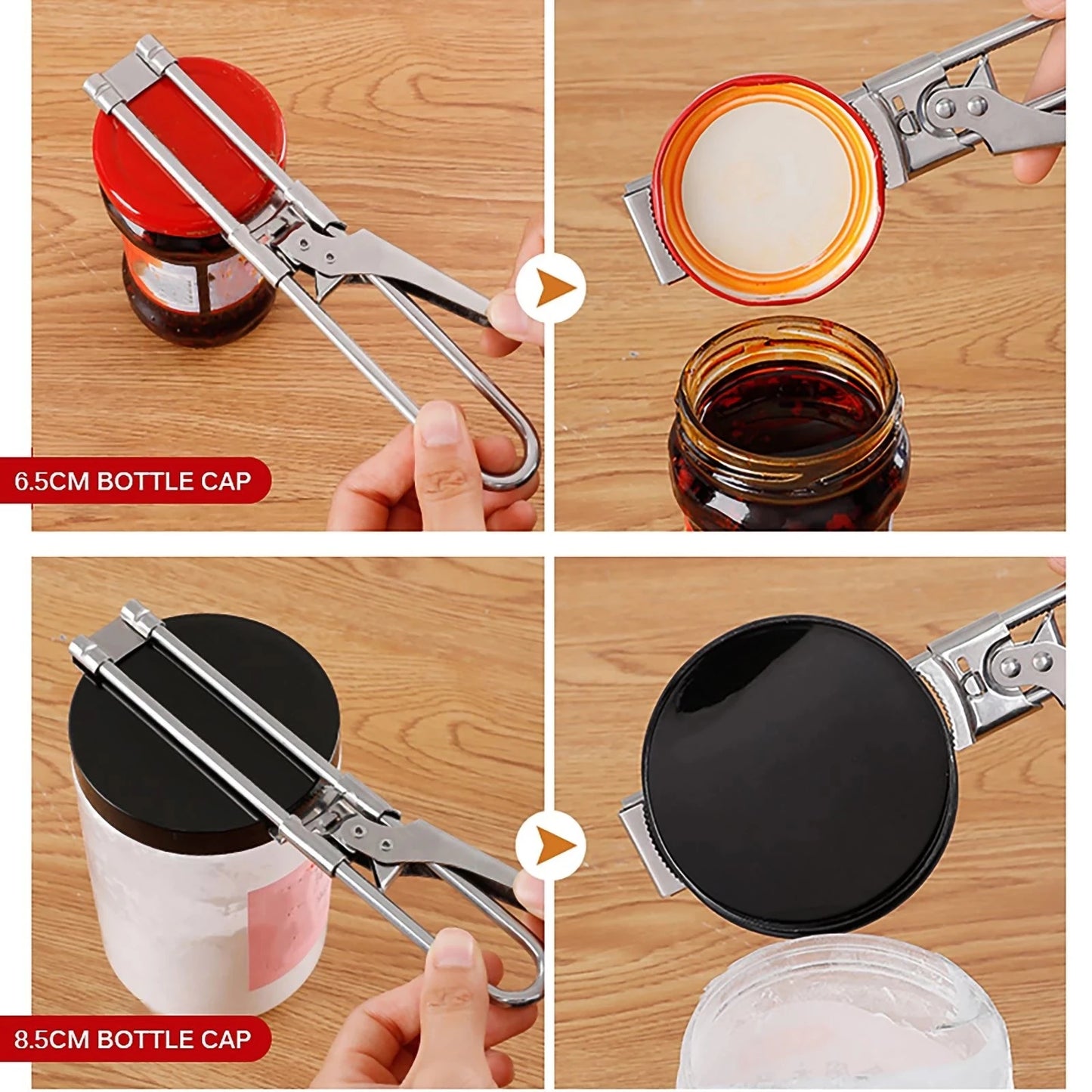 Adjustable Stainless-Steel Jar & Bottle Opener