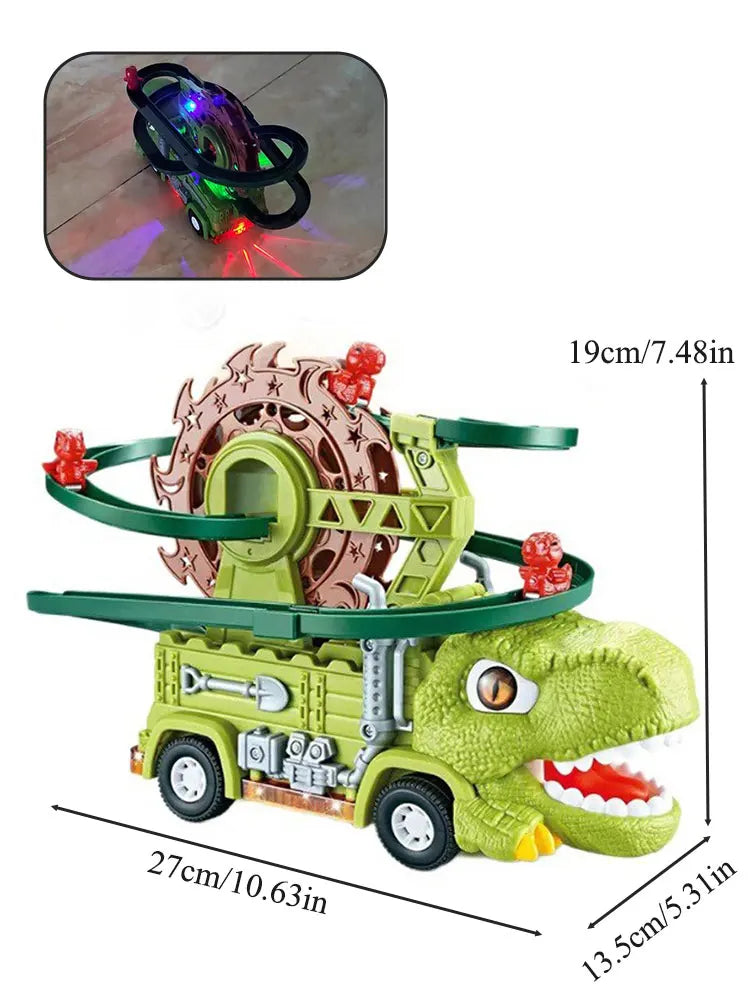 Moving Dino Track with Lights and Fun Sounds