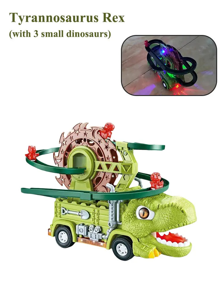 Moving Dino Track with Lights and Fun Sounds