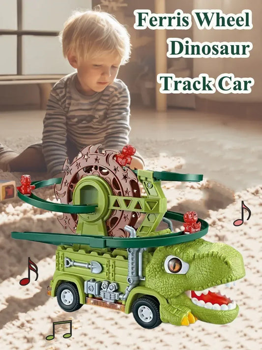 Moving Dino Track with Lights and Fun Sounds