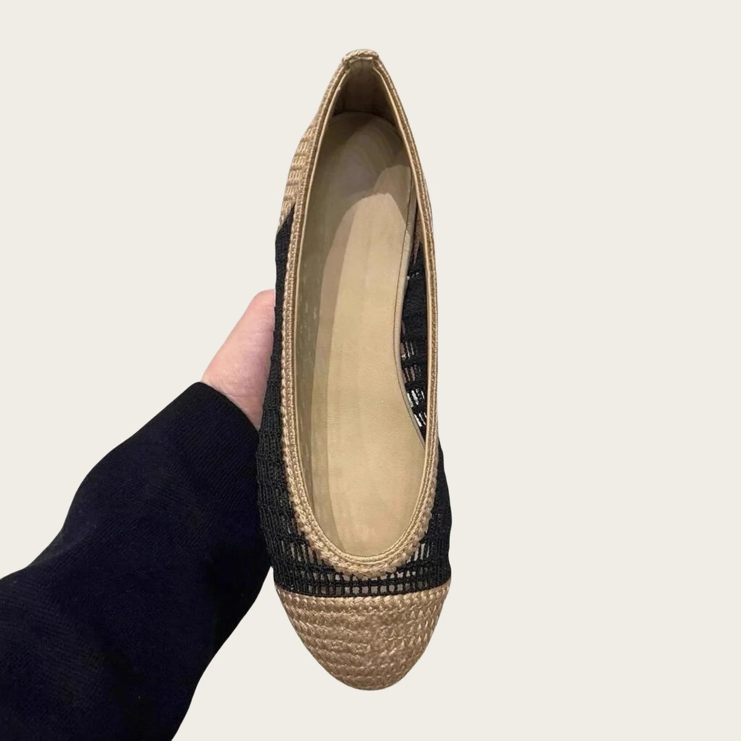 Weave Design Brand Shoes Woman Flats Cut-outs Summer Ballet Shoes Slip On Casual Chaussures Femme Round Toe Luxury Lady Loafers