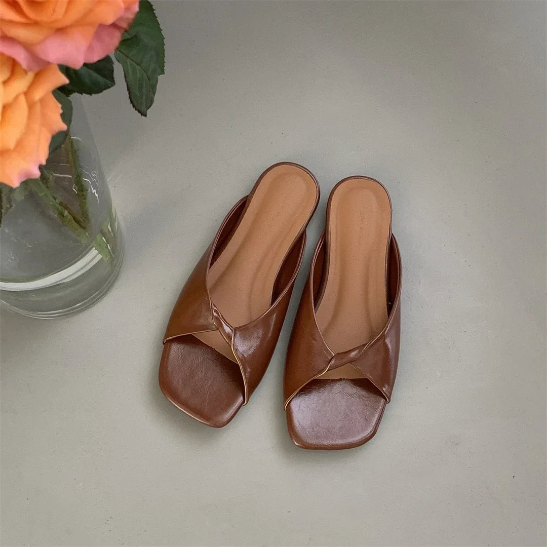 Flats Slippers Women Open Toe Sandals Summer Flip Flops 2025