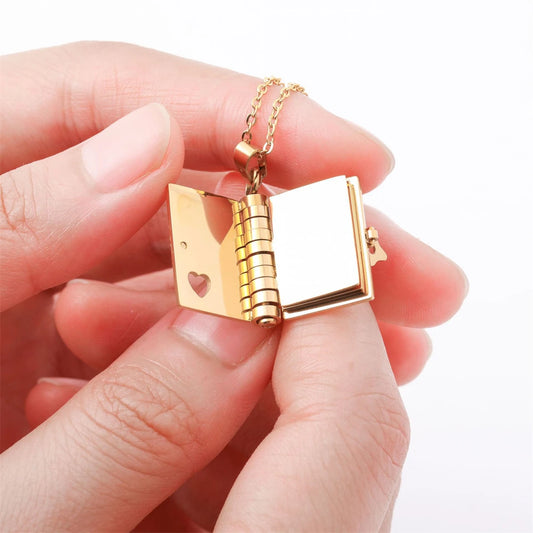 I LOVE YOU BOOK NECKLACE