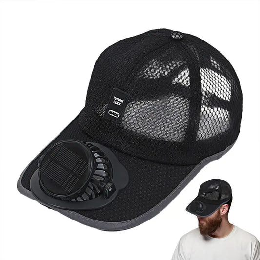 Cap with Solar Fan
