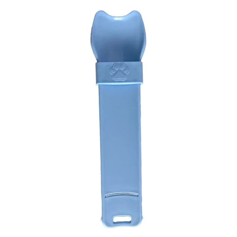 Cat Strip Squeeze Spoon for Lickable Wet Cat Treats Meat Puree No Mess Hands Free Pet Food Scoop Portable Anti Spill Cat Feeder