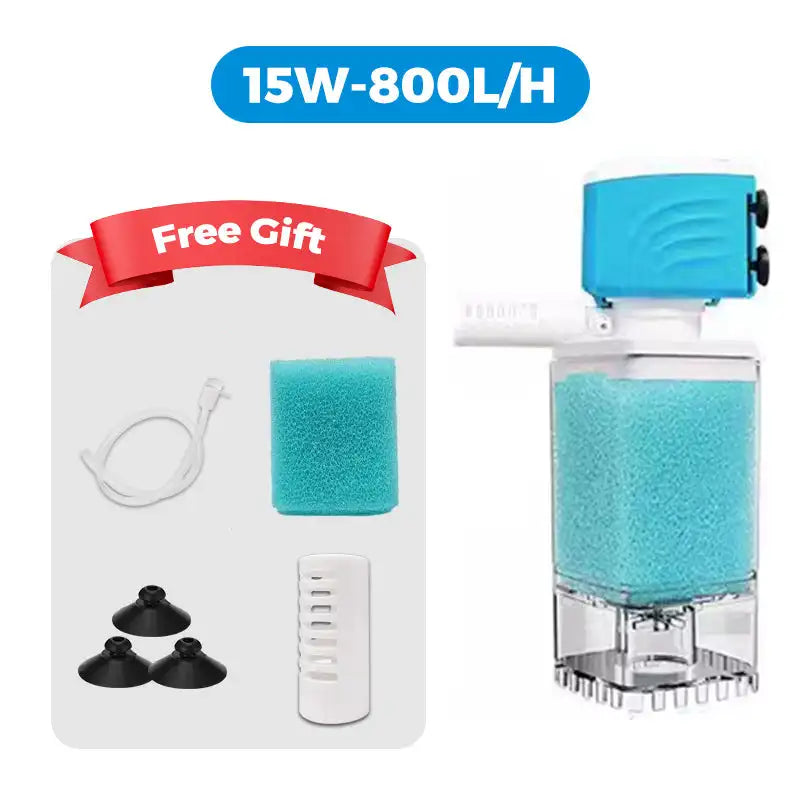 Sponge Filter Aquarium Internal Filter Water Purification Multi-functional Fish Tank Water Pump Wave Make Stool Sucker Air Pump