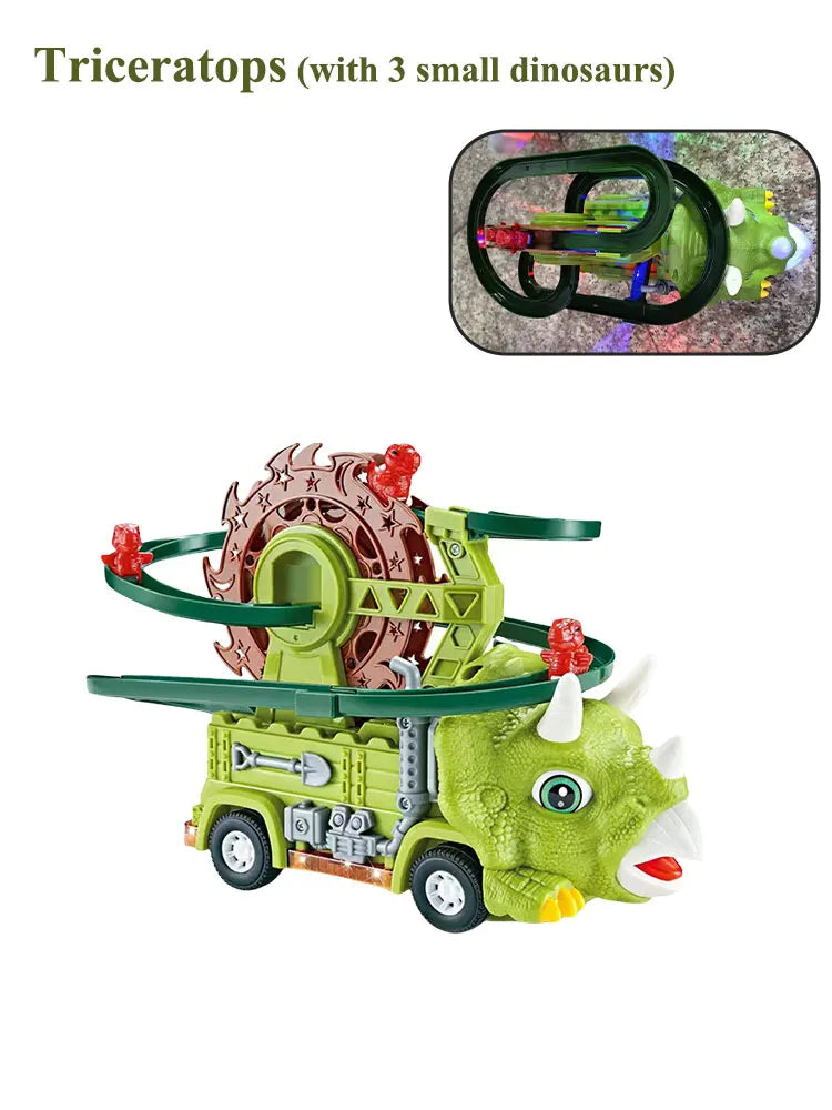 Moving Dino Track with Lights and Fun Sounds