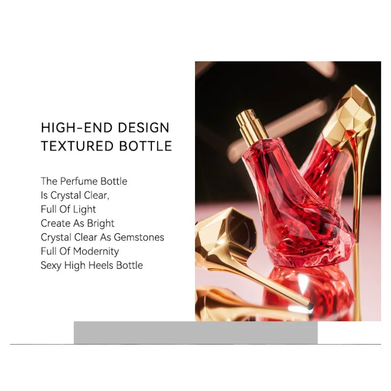 Dazzling Feminine High Heel Perfume 30ml Elegant Aquatic Scent with Blackcurrant Jasmine and Sweet Vanilla for Lasting Charm