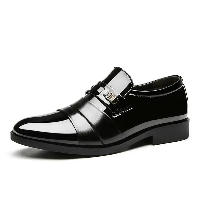 Business Men's Formal Shoes Official Leather Casual Social Shoe Male Black High Quality Fashion Gentleman 2024 Style Legitimate