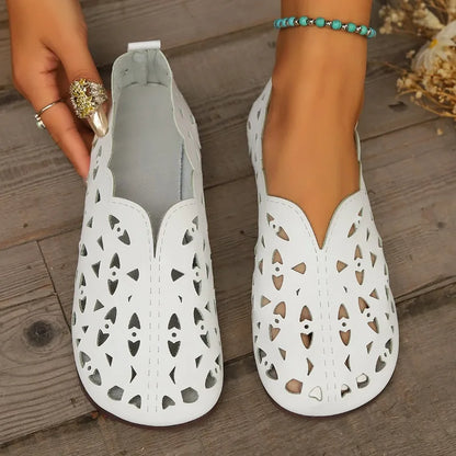 2025 Women Flat Shoes Genuine Leather Woman Pointed Toe Flats