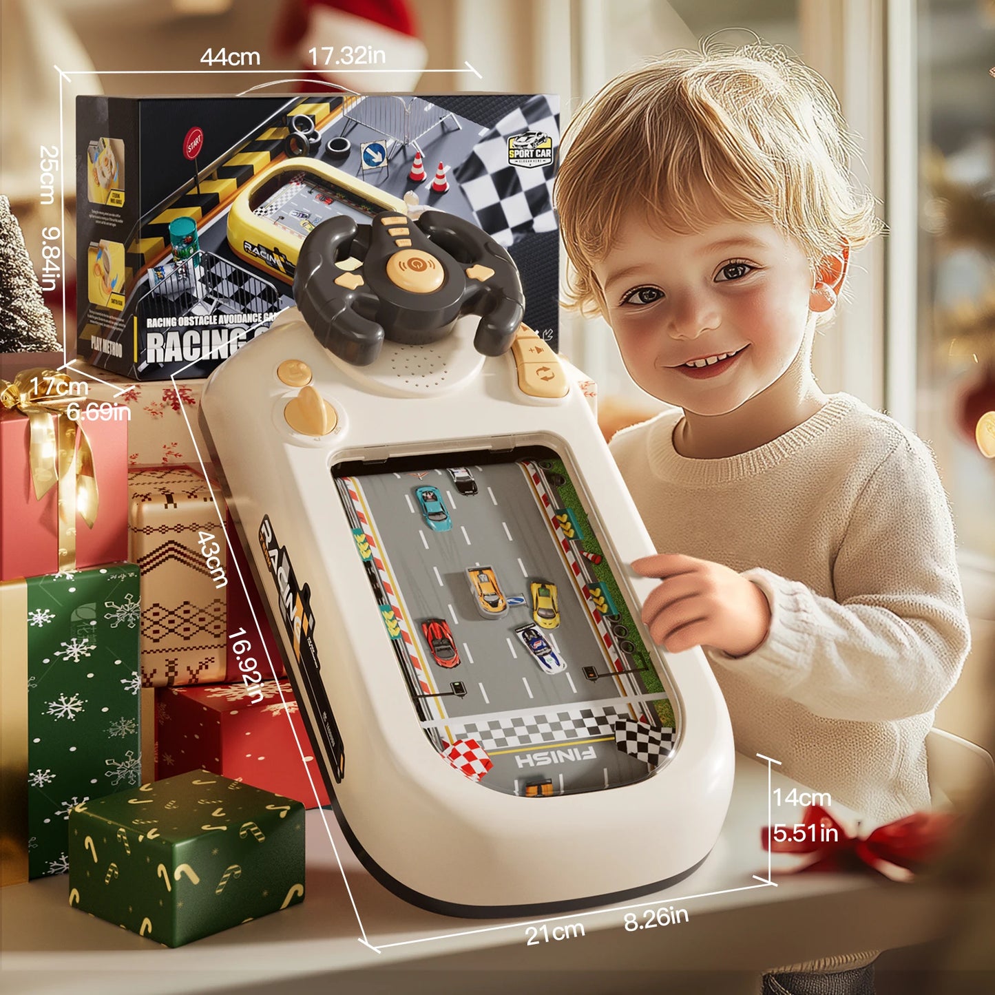 Mini Driving Simulation Steering Wheel Game for Kids