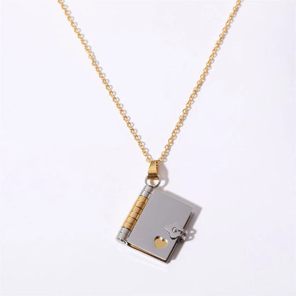 I LOVE YOU BOOK NECKLACE