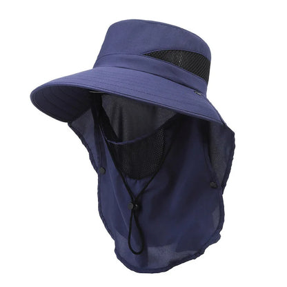 New Hat Men's Outdoor Mountaineering Sunshade Fisherman Hat Summer Big Brim Breathable Sunscreen Fishing Hat