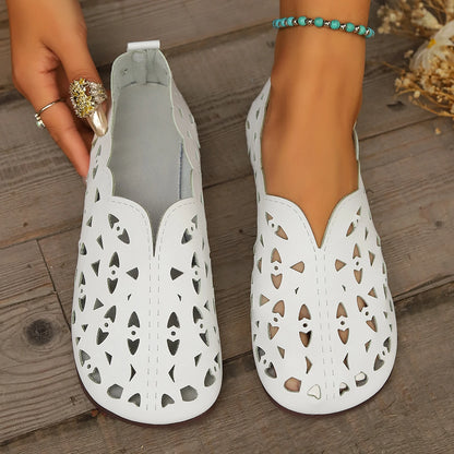 2025 Women Flat Shoes Genuine Leather Woman Pointed Toe Flats