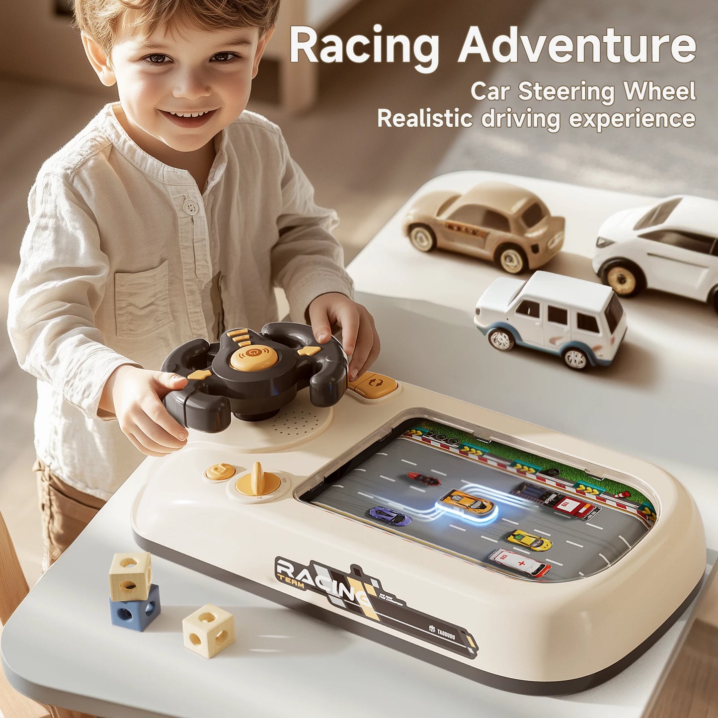 Mini Driving Simulation Steering Wheel Game for Kids