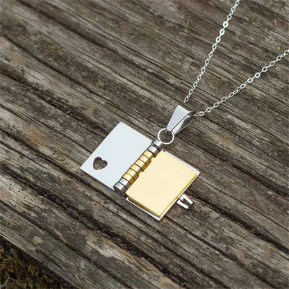 I LOVE YOU BOOK NECKLACE