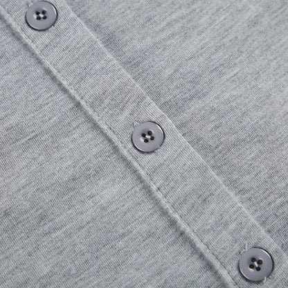 Weekeep Streetwear Grey Loose Rompers Fashion Button Up Full Sleeve Women Playsuits y2k Aesthetic Ladies Solid Outfits Harajuku