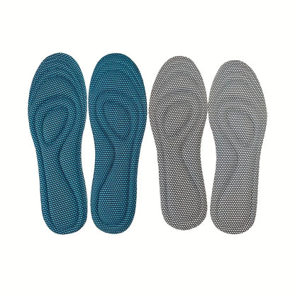2 Pairs Memory Foam Orthopedic Insoles for Shoes Antibacterial Deodorization Sweat Absorption Insert Sport Shoes Running Pads
