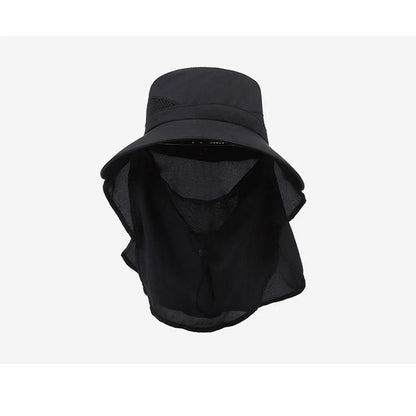 New Hat Men's Outdoor Mountaineering Sunshade Fisherman Hat Summer Big Brim Breathable Sunscreen Fishing Hat