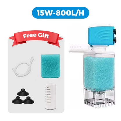 Sponge Filter Aquarium Internal Filter Water Purification Multi-functional Fish Tank Water Pump Wave Make Stool Sucker Air Pump