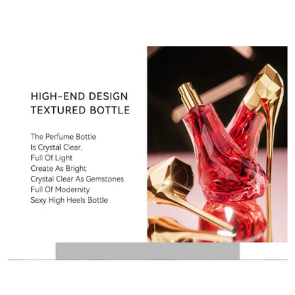 Dazzling Feminine High Heel Perfume 30ml Elegant Aquatic Scent with Blackcurrant Jasmine and Sweet Vanilla for Lasting Charm