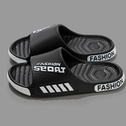 Big Size 48-49 Men Slippers Summer Flat Sole Home Slippers For Women Man Open Toe Trend Slides Couple Light Beach Shoes Sandals